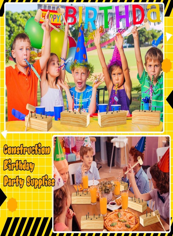 Realspring 8 Set Wooden Hammer Toys Kids Hammer Pounding Toy 8+ Year Old Carpentry Workbench Toys for Construction Birthday Party Supplies Montessori Education Boys and Girls Gift - Image 5